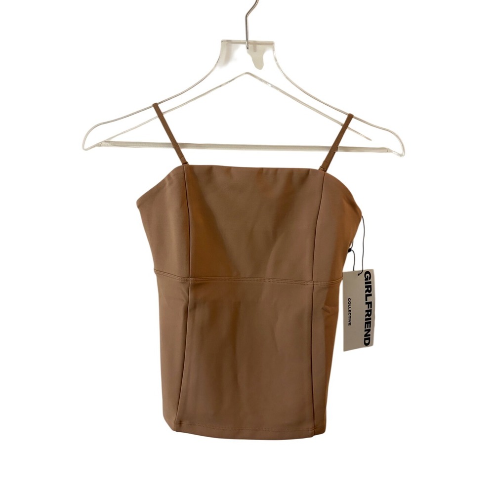 Girlfriend Collective Cami Tan Brown NWT XS Activewear Tank Top